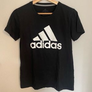 Adidas logo black Tee